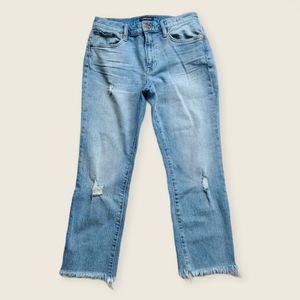 J. Crew Slim Boyfriend Jeans Distressed Blue 26 P